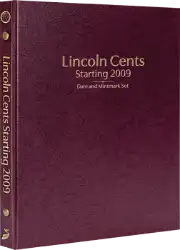 Lincoln Cents Starting 2009, Date & Mintmark Set P, D, S & W (Burgundy)