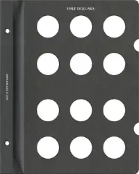 Blank Page, Half Dollar (Black)