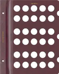 Blank Page, Nickel (Burgundy)