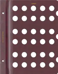 Blank Page, Dime (Burgundy)