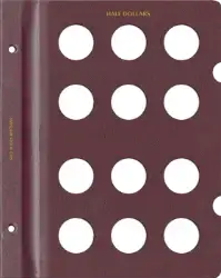 Blank Page, Half Dollar (Burgundy)