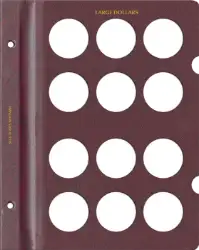 Blank Page, Large Dollar (Burgundy)