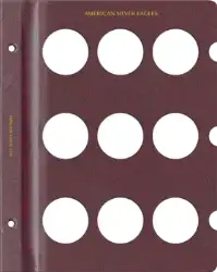 Blank Page, Silver Eagle (Burgundy)
