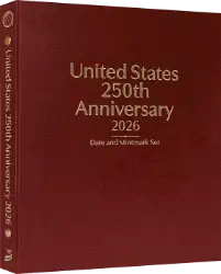 United States 250th Anniversary Collection: 2026 Date & Mintmark Set (Burgundy)