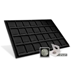 Horizontal 2x2 Display Tray (28 Slots) Black