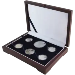 Guardhouse Wood Display Box - GH-W1300 - Direct Fit Mint or Proof Set Cent - Lg $ / ASE (4S,1M,1L)