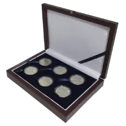 Guardhouse Wood Display Box - GH-W1300: Half Dollars (6M)