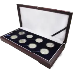 Guardhouse Wood Display Box -GH-W1400: Half Dollars (8M)