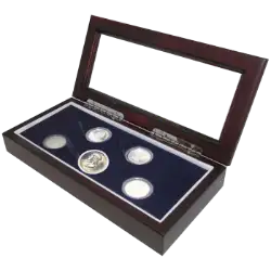 Guardhouse Glass-top Wood Display Box Proof or Mint Set GH-W1800: (4S,M)