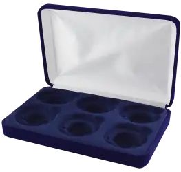 Velvet Coin Display Box - Holds 6L Capsules