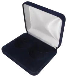 Velvet Coin Display Box - Holds 2L Capsules
