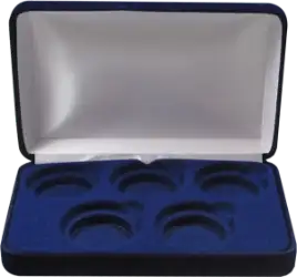Velvet Coin Display Box - Holds 5L Capsules