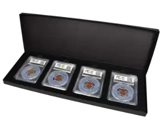 4 Slab Paperboard Certified Coin Gift Box