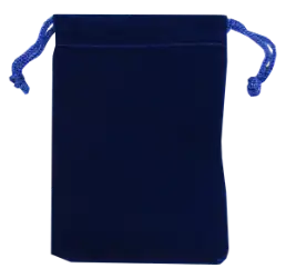 Velour Drawstring Pouch - 5x7.5 Royal Blue