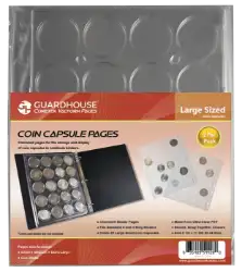 Coin Capsule Page - Large (PET Vac Form)