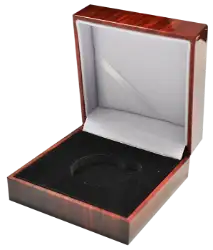 L Capsule Box with Faux Wood Grain Finish