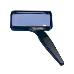 Rectangular Hand Magnifier w/ Bifocal - 4.5 Diopter