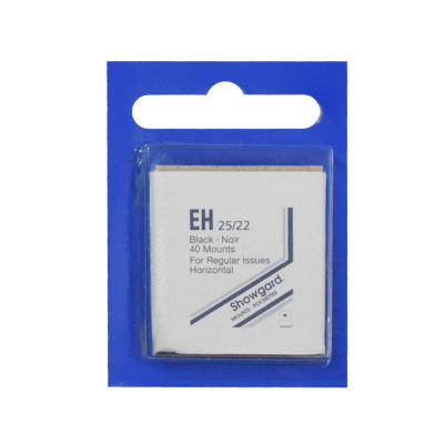 25x22mm Showgard Mounts - Pre-cut Singles (Black)
