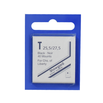 25x27mm Showgard Mounts - Pre-cut Singles (Black)