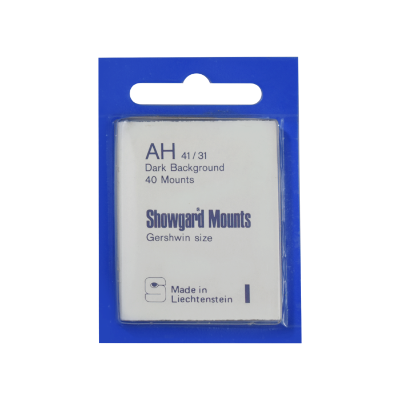 52x36mm Showgard Mounts - Pre-cut Singles (Black)