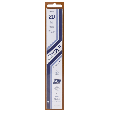 Showgard Mounts - 215mm Strips (Black) - 20x215mm