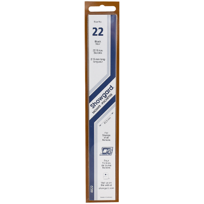 Showgard Mounts - 215mm Strips (Black) - 22x215mm