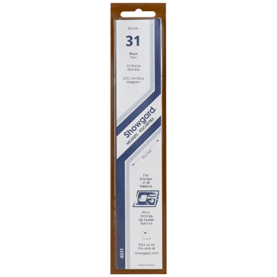 Showgard Mounts - 215mm Strips (Black) - 31x215mm
