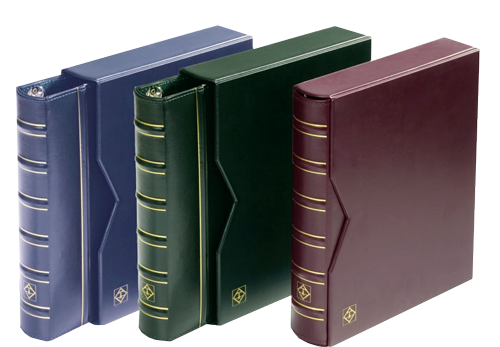 Grande Classic 3 Ring Certified Coin Slab Album with Slip Case (4 Pages) Blue