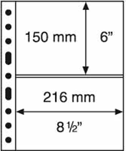 2 Pocket Grande Pages for Graded Currency Notes, Clear - GRANDE2C