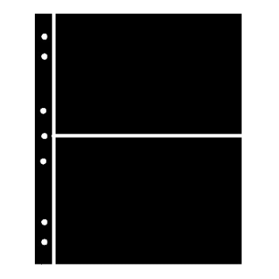 Hagner Stock Sheets 2 Row Black One Sided