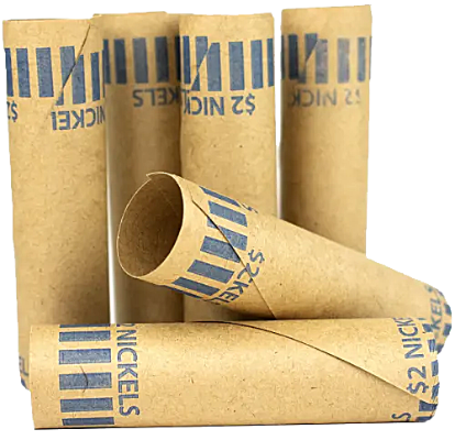 Nested Preformed Nickel Tube Coin Wrappers