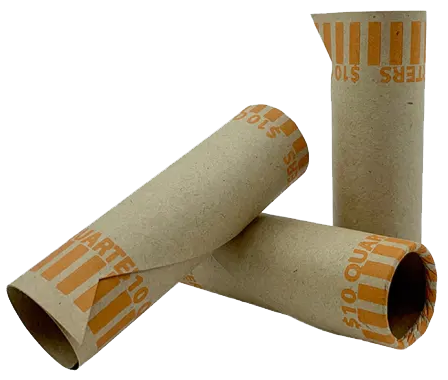 Nested Preformed Quarter Tube Coin Wrappers
