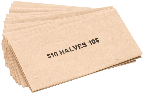 Flat Half Dollar Coin Wrappers