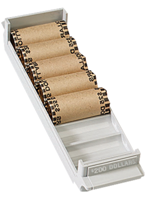 Small Dollar Interlocking Coin Roll Trays