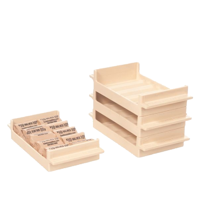 Half Dollar Interlocking Coin Roll Trays