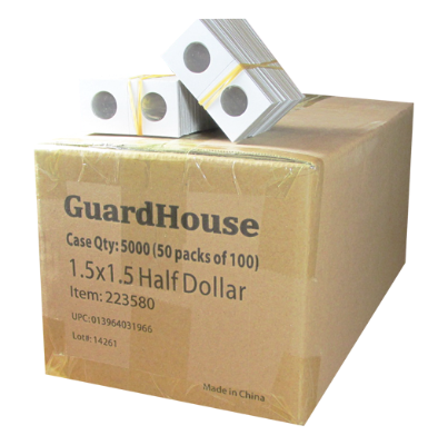 Guardhouse 1.5x1.5 Half Dollar - 100/Bundle