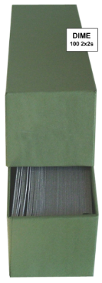 Boxed Paper 2x2s Dime - 100/Box