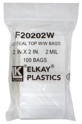 Zip Lock Bag - Write On - 2x2 (2 Mil)
