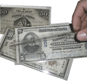 Museum Grade Fractional Currency Sleeve - 3 1/8 x 5 1/4
