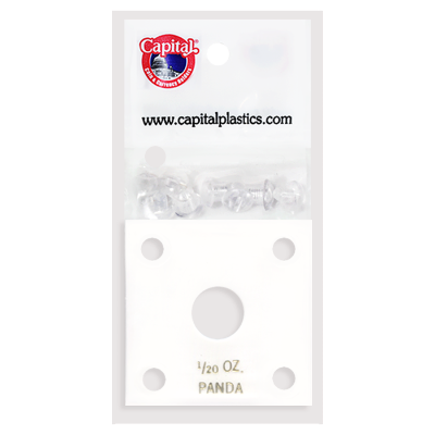 Capital Plastics 144 Coin Holder - 1/20 OZ PANDA (White)
