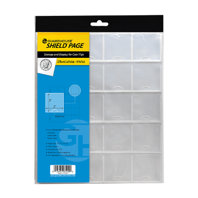 Guardhouse Shield Thumb Cut 20 Pocket (10 pack) Polypropylene Pages