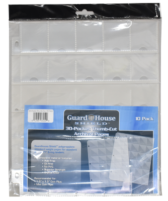 Guardhouse Shield Thumb Cut 30 Pocket (10 pack) Polypropylene Pages