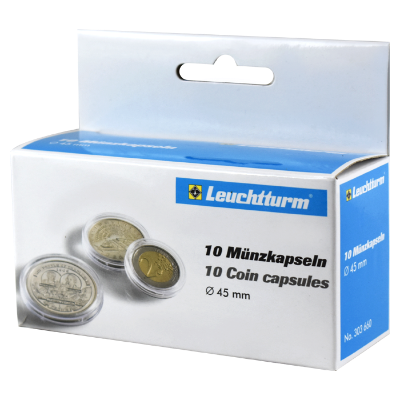 45mm - Coin Capsules (pack of 10)