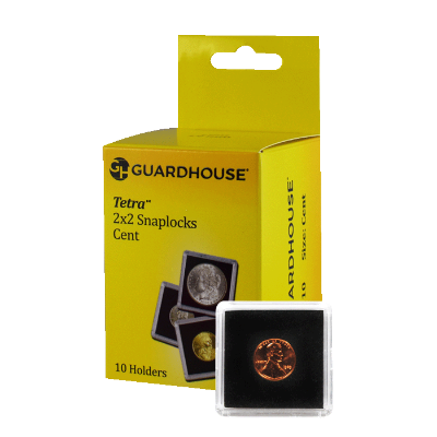 Cent 2x2 Tetra Snaplock Coin Holder - 10 per pack