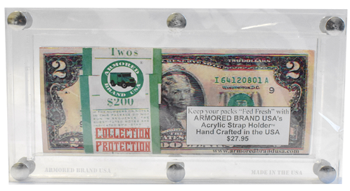 Armored Brand USA Acrylic Bulk Modern Currency Holder