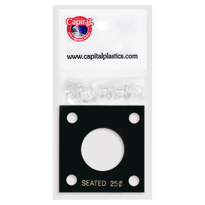 Capital Plastics 144 Coin Holder - Seated Liberty Quarter