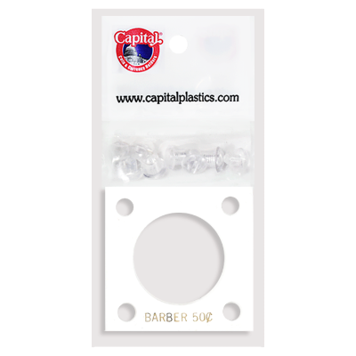 Capital Plastics 144 Coin Holder - Barber Half Dollar