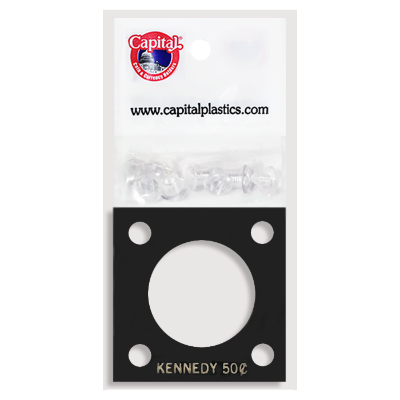 Capital Plastics 144 Coin Holder - Kennedy Half Dollar