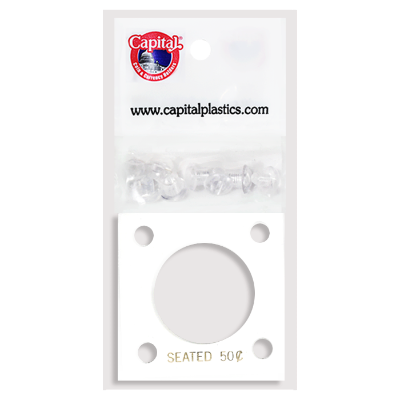 Capital Plastics 144 Coin Holder - Seated Liberty Half Dollar
