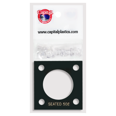 Capital Plastics 144 Coin Holder - Seated Liberty Half Dollar
